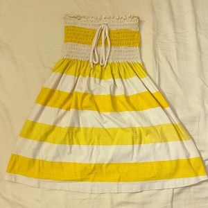 Strapless summer beach dress